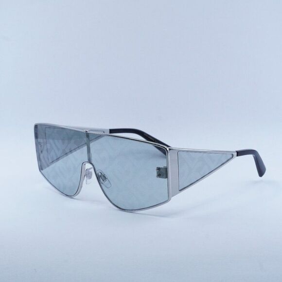 NEW DOLCE & GABBANA DG2305 05/AL SILVER/LIGHT GREY TAMPO MIRROR DG SUNGLASSES - Picture 1 of 13